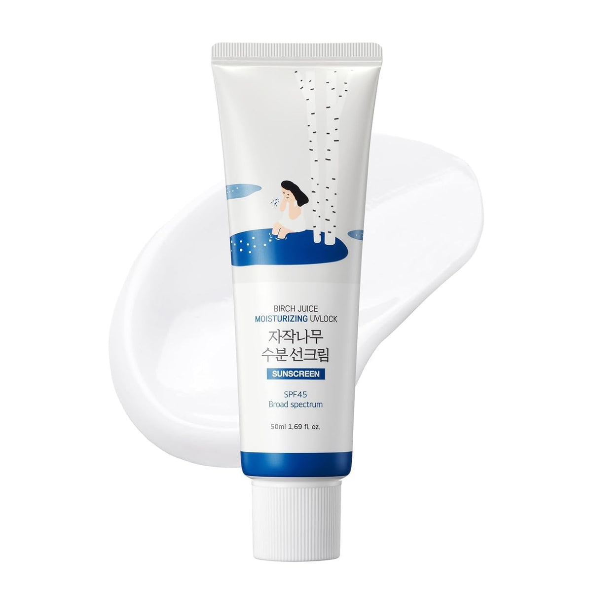 Crème solaire hydratante ROUND LAB Birch Juice SPF50+
