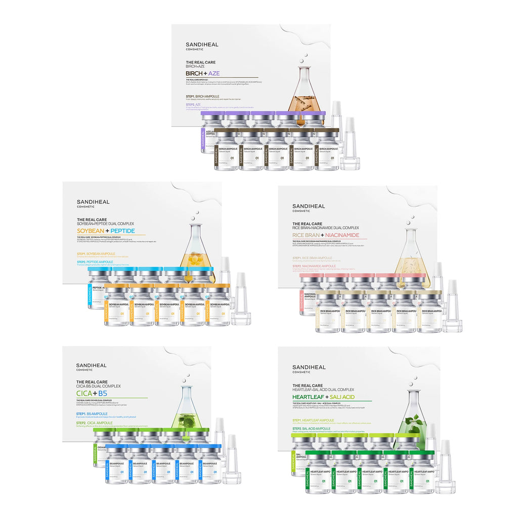 SANENDI Blue Copper Peptide Hyaluronic Acid Serum CICA B5 Face Care HA Korean Skin Care Solution 10Vials Beauty Salon Products