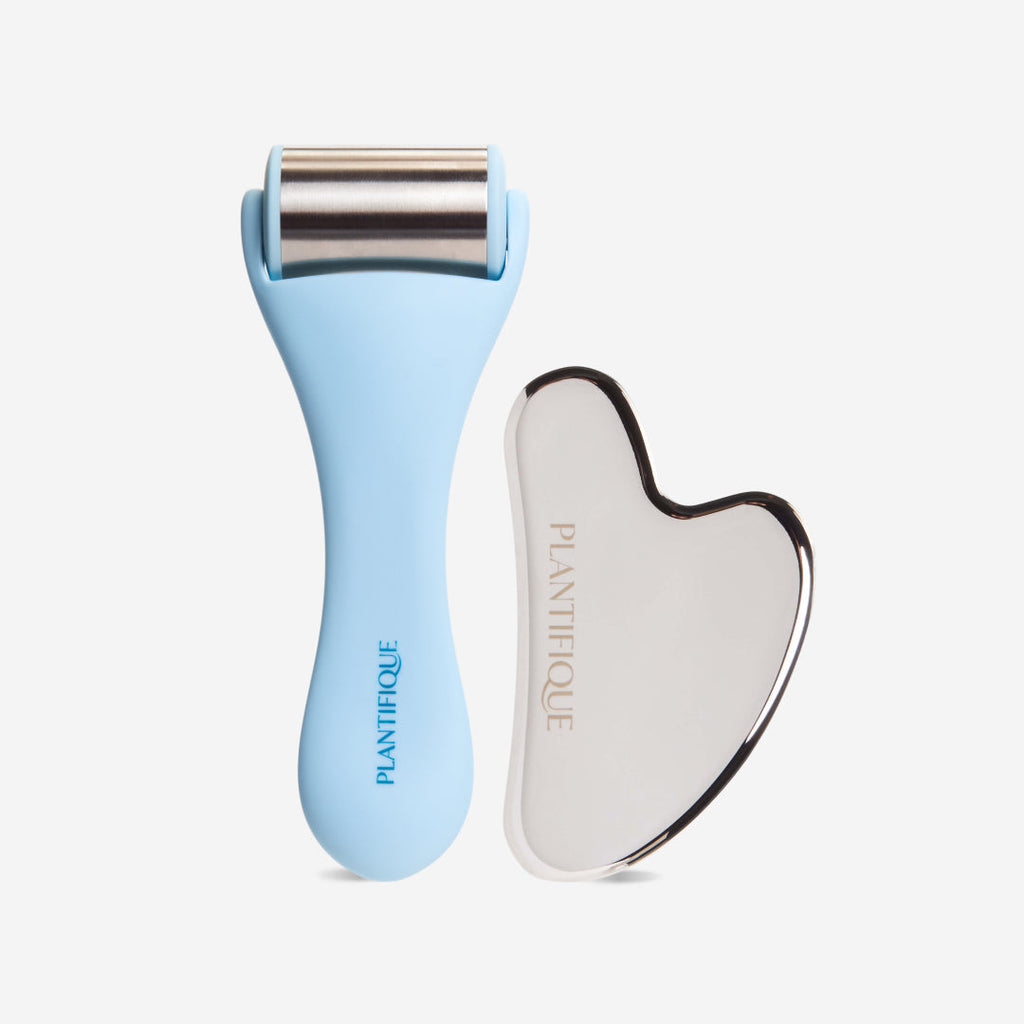 Kit ice roller et gua sha Plantifique