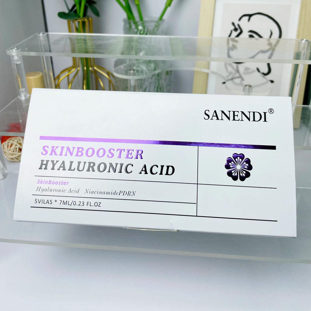 SANENDI Blue Copper Peptide Hyaluronic Acid Serum CICA B5 Face Care HA Korean Skin Care Solution 10Vials Beauty Salon Products