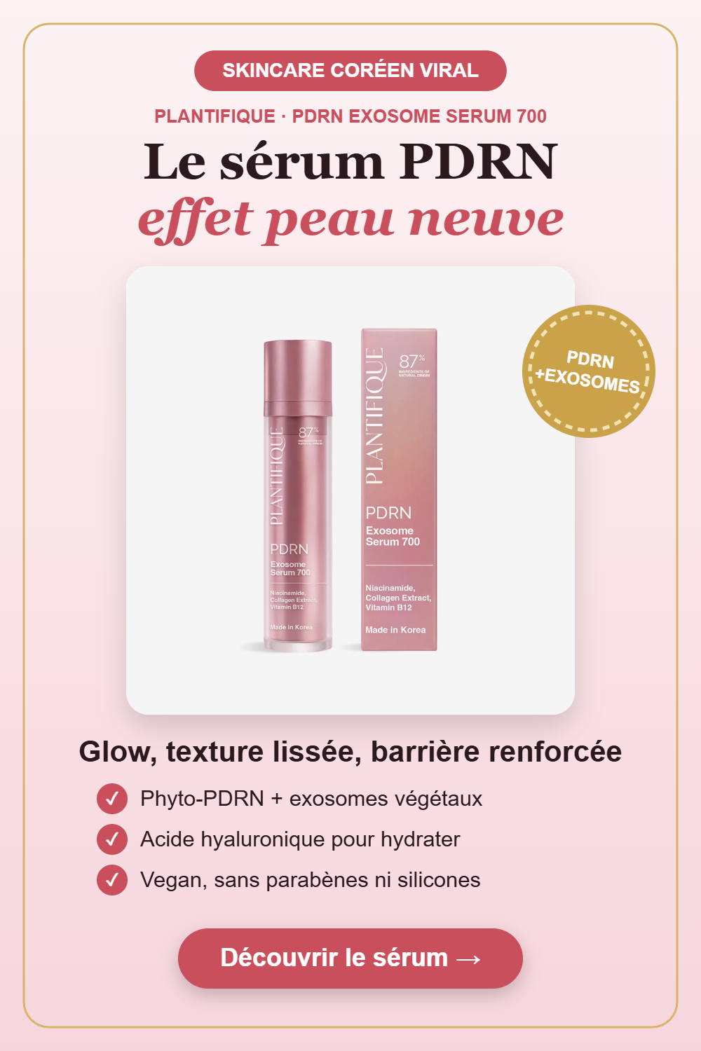 Sérum PDRN Exosome Plantifique